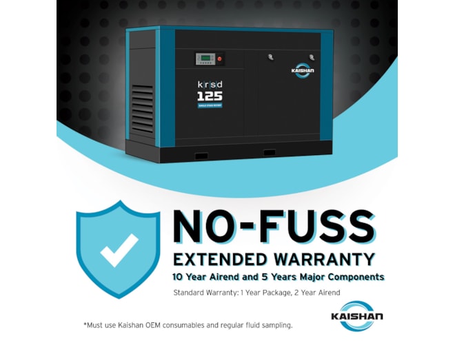 Kaishan KRSD 20 HP Rotary Screw Air Compressor, 120 Gallon