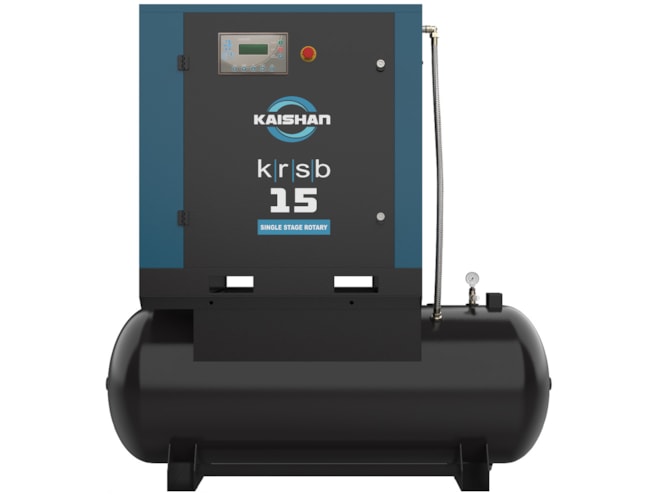 Kaishan KRST 7.5 HP Rotary Screw Air Compressor, 120 Gallon