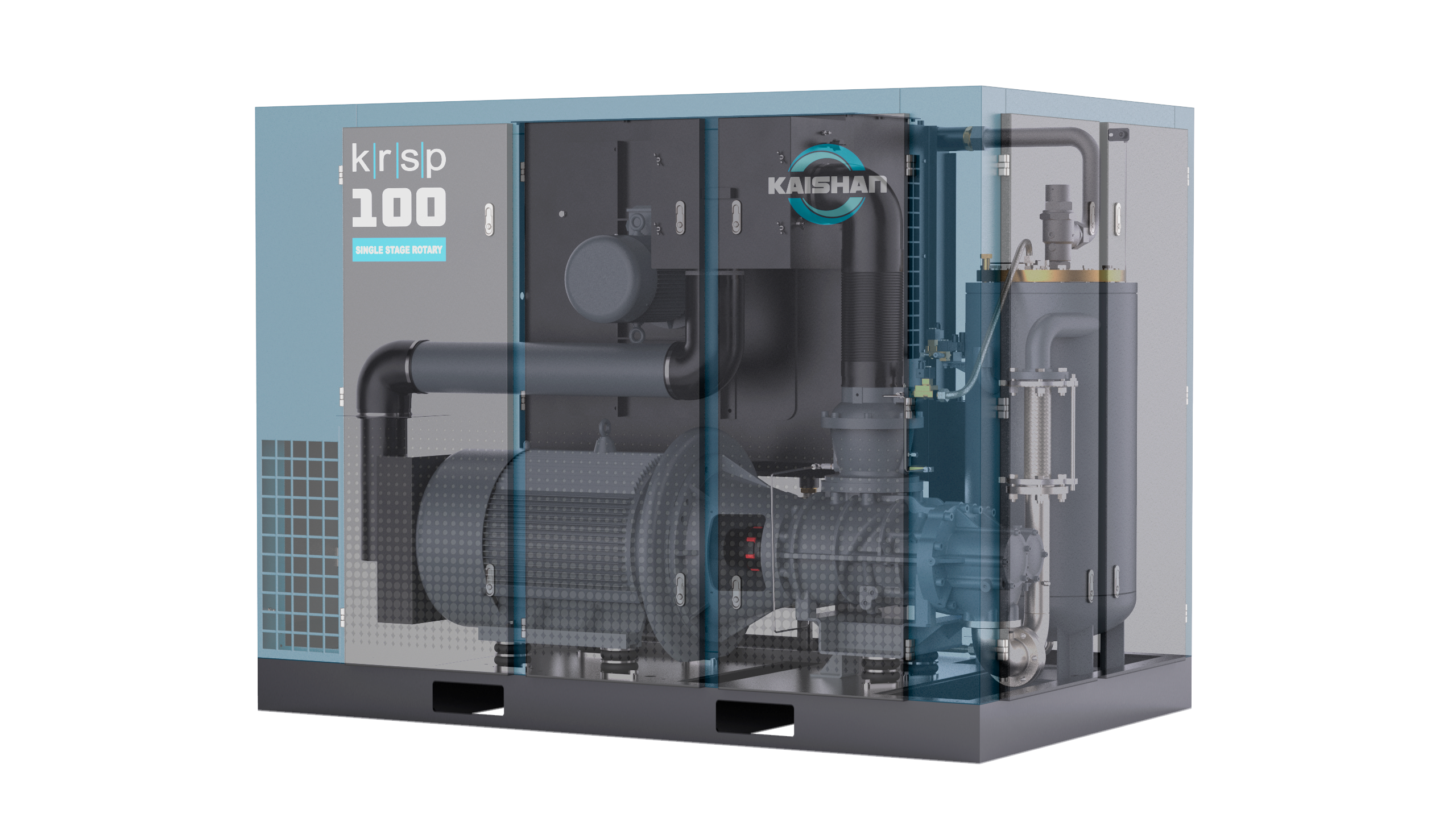 Kaishan USA KRSP-100W2F4S8U , 100 HP Rotary Screw Air Compressor