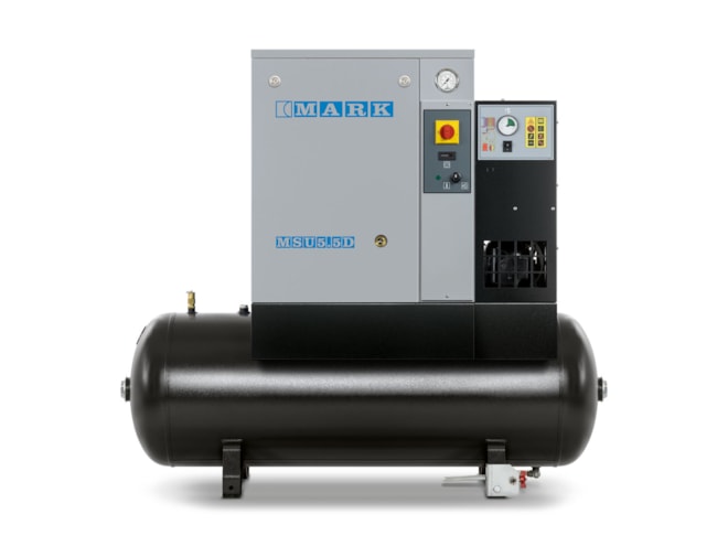 Mark Compressor MSU 30 HP Rotary Screw Air Compressor, 120 Gallon, With Dryer