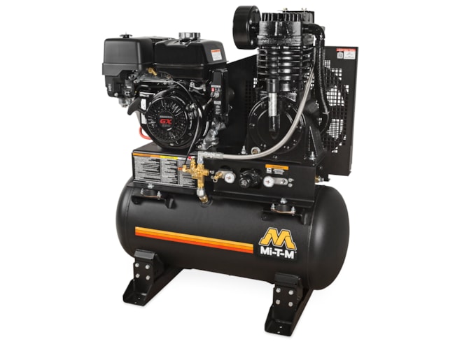 Mi-T-M 30/80 Gal Industrial Two Stage 29 CFM Gasoline Compressor