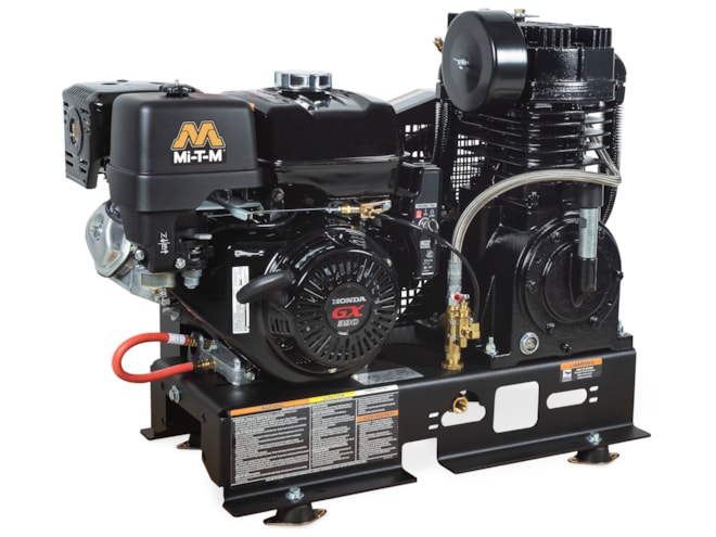Compressor World Platform Mi-T-M 30/80 Gal Industrial Two Stage 29 CFM Gasoline Compressor | Gas ...