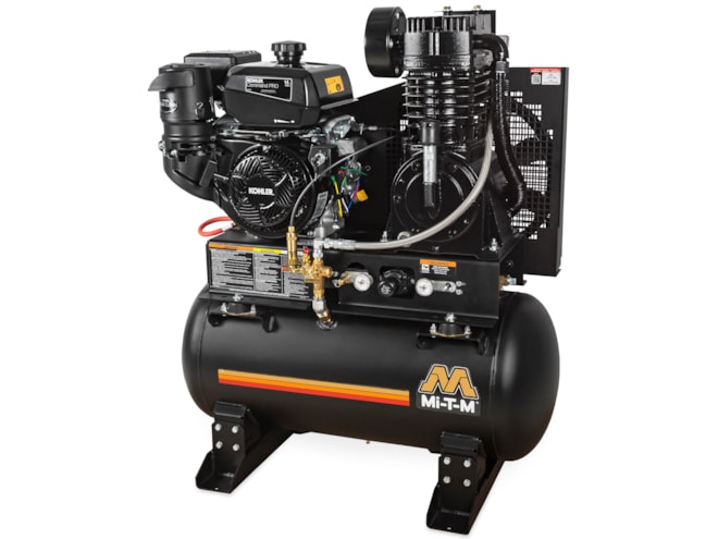 Compressor Micmar Mi-T-M 30/80 Gal Industrial Two Stage 29 CFM Gasoline Compressor | Gas ...