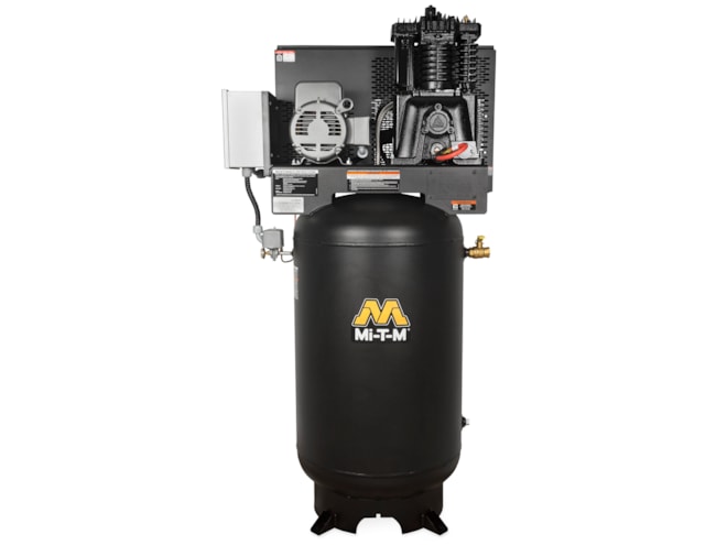 Acsy Compressor Mi-T-M, ACS-Series 5 & 7.5 HP Industrial Two-Stage Simplex Piston Air ...