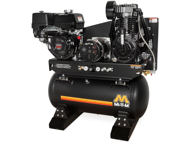 Mi-T-M 30 Gal Two Stage Industrial Air Compressor/Generator Combo