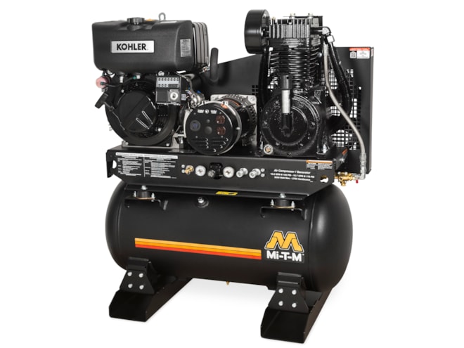 Mi-T-M Industrial Two Stage Diesel Air Compressor/Generator Combo Mi-T-M Industrial Two Stage Diesel Air Compressor/Generator Combo