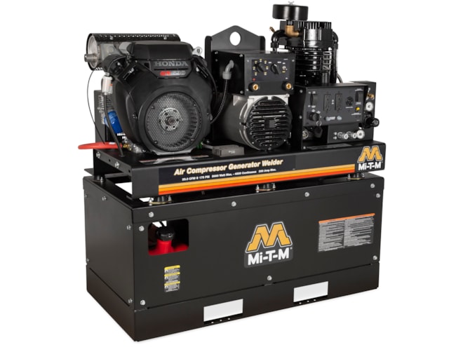 Mi-T-M 20 Gallon Industrial Two Stage Compressor/Generator/Welder Combo