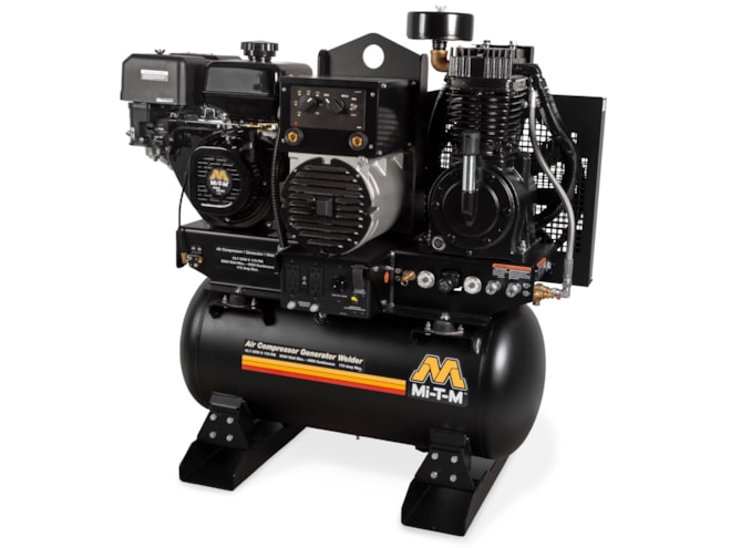 Mi-T-M 30 Gal Two Stage Industrial Air Compressor/Generator/Welder Combo