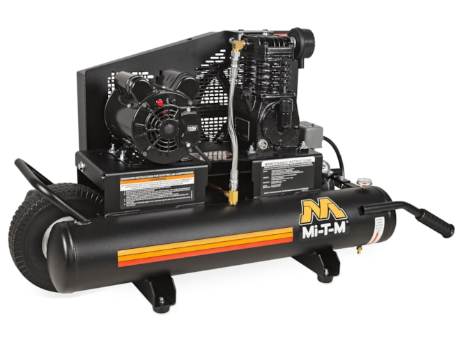 Mi T M 8 Gal Industrial Single Stage Electric Air Compressor Air