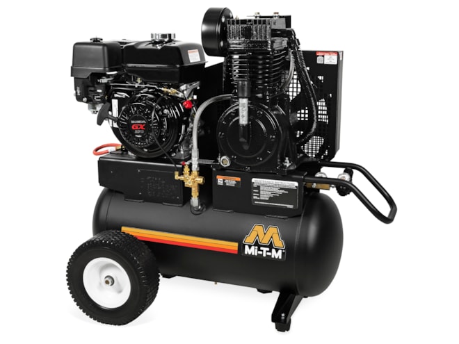 Mi-T-M 20 Gal Industrial Two Stage Portable Gasoline Air Compressor