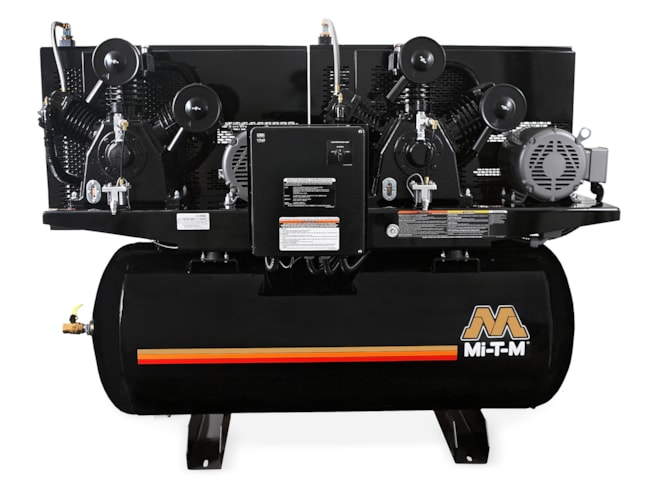 Mi-T-M, ADD-Series 10 HP Industrial Two-Stage Duplex Piston Air Compressors