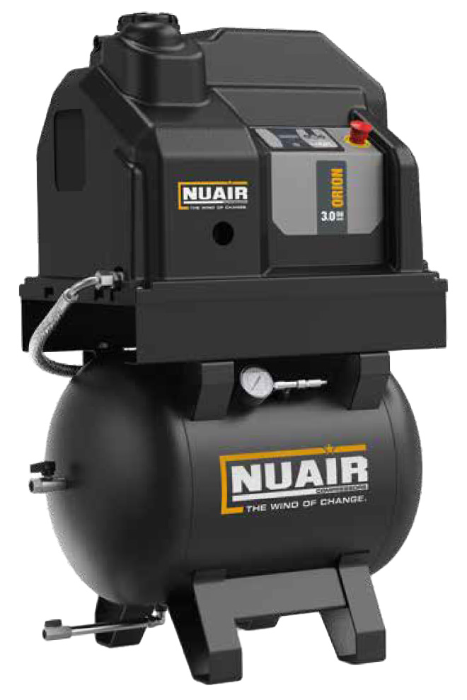 NUAIR Orion 3 HP Rotary Screw Air Compressor, 23 Gallon