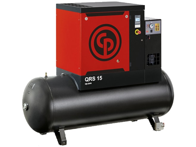Chicago Pneumatic QRS 15D, 15 HP 208-230/460/3/60 Rotary Screw Air Compressor