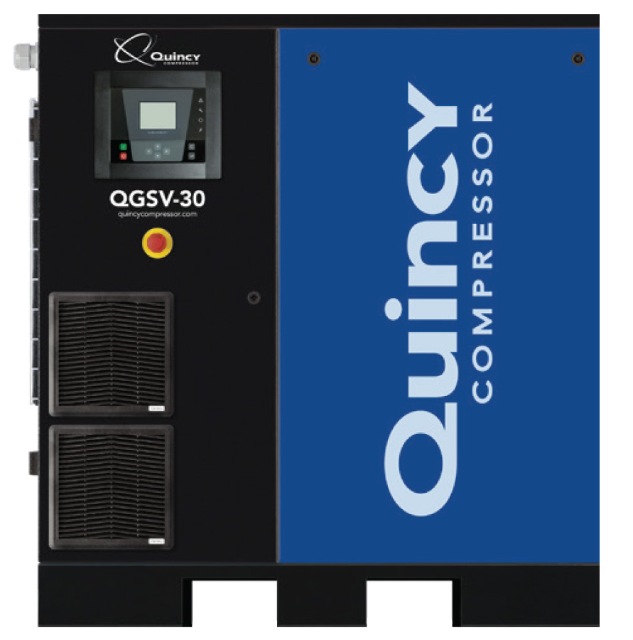Quincy Compressor QGSV-30 BM-460, 30 HP Rotary Screw Air Compressor