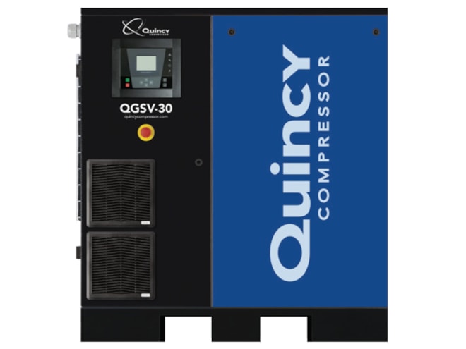 Quincy Compressor QGSV-30 BM-460, 30 HP Rotary Screw Air Compressor