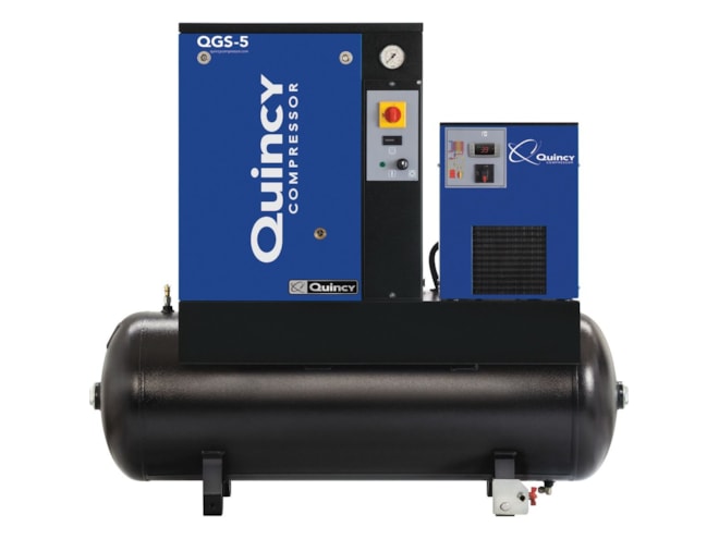 Quincy Compressor QGS 5 TMD-1, 5 HP Rotary Screw Air Compressor ...