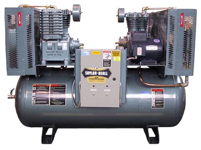 Saylor-Beall Duplex Two Stage Piston Air Compressor