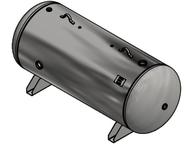 Steel Fab 400 Gallon Horizontal Air Tank