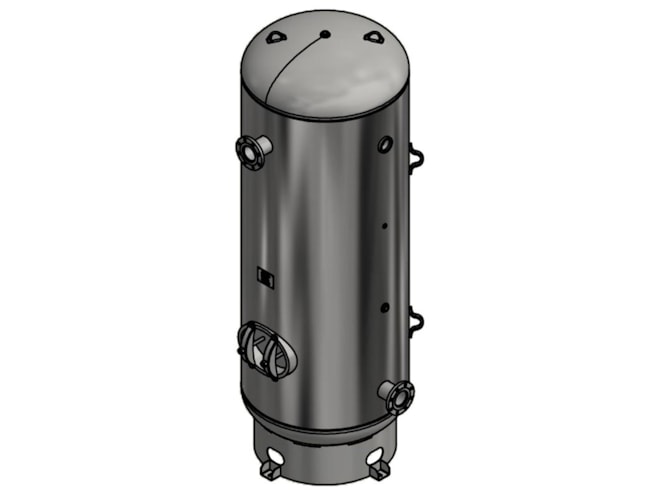 Steel Fab 660 Gallon Vertical Air Tank