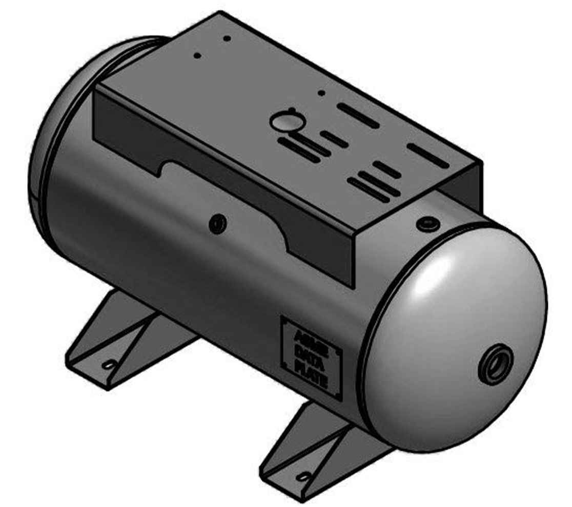 Steel Fab 30 Gallon Horizontal Air Tank