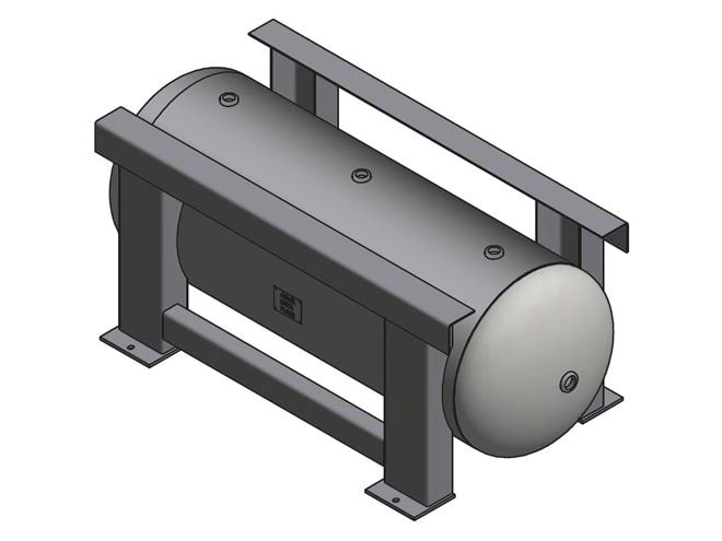 Steel Fab 30 Gallon Horizontal Grasshopper Air Tank