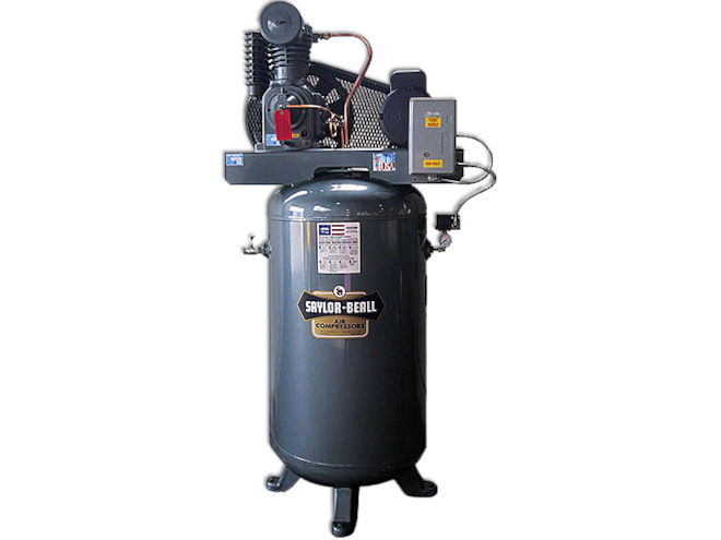 Saylor-Beall Tank Mounted Two Stage Piston Air Compressor