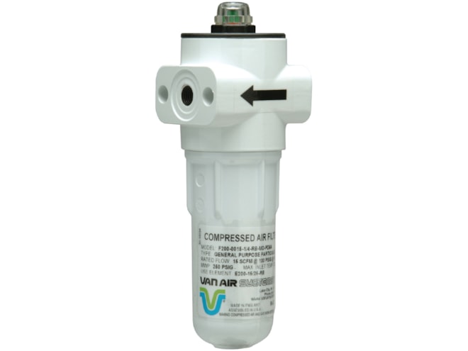 Van Air Systems F200 Series Compressed Air and Gas Filter