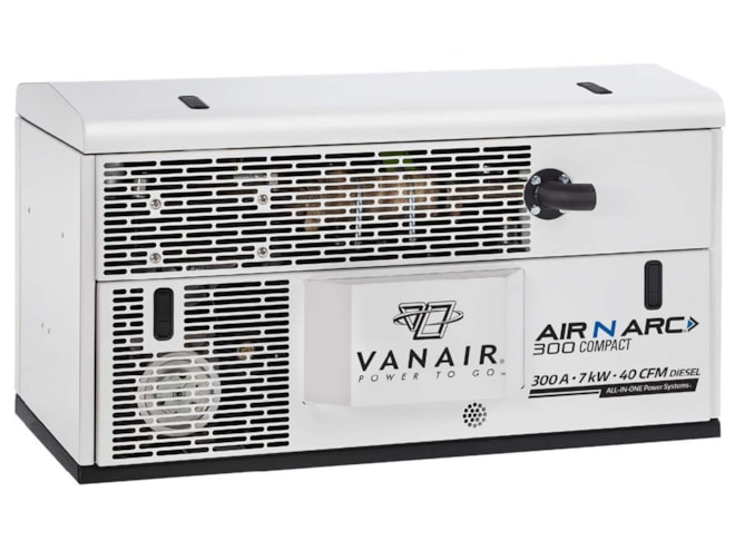 Vanair Air N Arc 300 Compact Diesel Rotary Screw Compressor, Generator/Welder