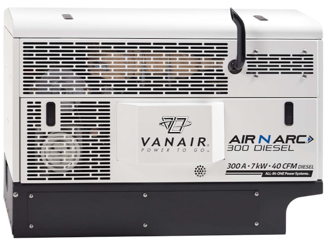 Vanair Air N Arc 300 Diesel Rotary Screw Air Compressor with Generator/Welder