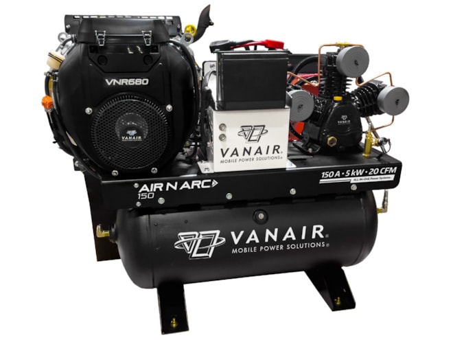 Vanair Air N Arc 150 Gas Powered Piston Air Compressor with Generator and Welder