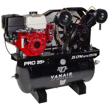 Vanair PRO 35 Series Gas Powered Single Stage Piston Air Compressor