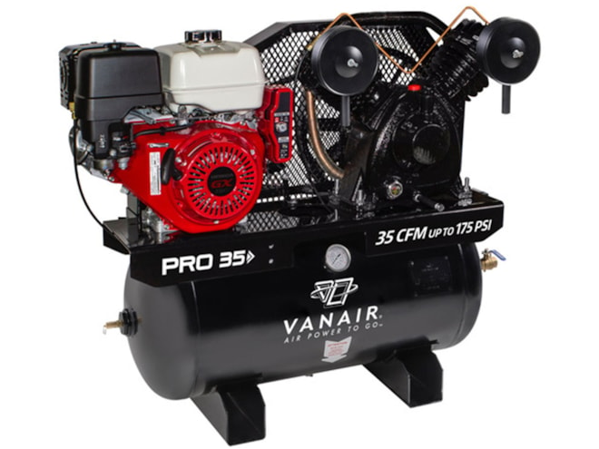 Vanair PRO 35 Series Gas Powered Single Stage Piston Air Compressor
