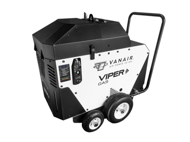 Vanair Viper GV3H-B80W Honda Gas Powered Portable Rotary Screw Air Compressor with Wheel Cart
