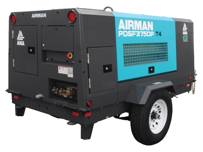 Airman PDS375DP Dual-Pressure Portable Rotary Screw Air Compressor