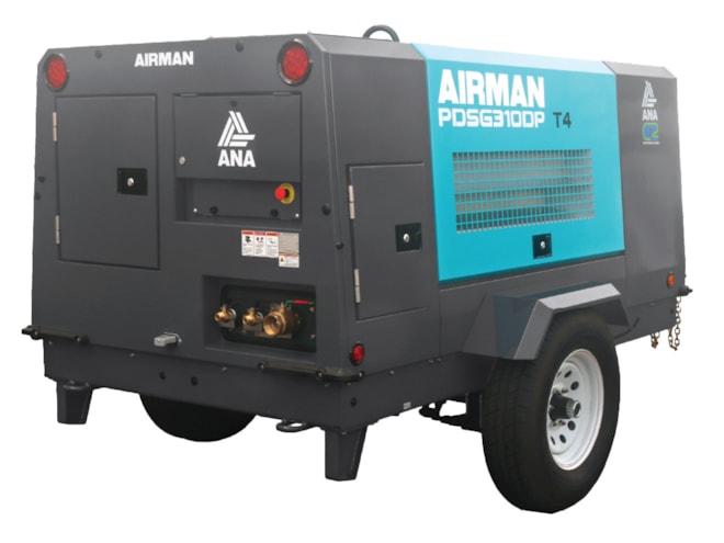 Airman PDSG310DP Dual-Pressure Portable Rotary Screw Air Compressor