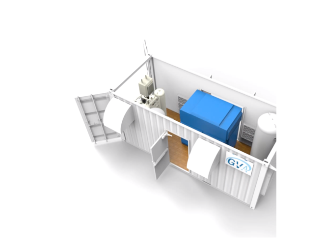 50 HP Rotary Screw Compressor with Dryer and Filtration System in 40ft ...