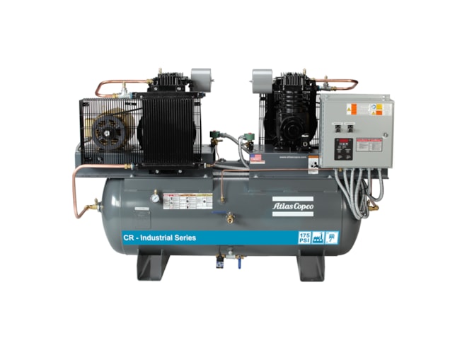 Atlas Copco CR Industrial Series Two Stage Piston Air Compressor | Two ...