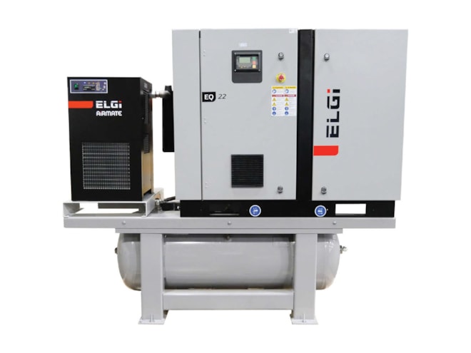 ELGi EQ Series 25 HP Rotary Screw Air Compressor, 120 Gallon, With Dryer