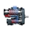 FS-Curtis NxHE Series Two-Stage Rotary Screw Air Compressor Flow Diagram