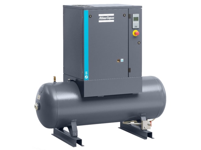 Atlas Copco G2-7T Oil-Injected 10 HP Rotary Screw Air Compressor, 53 Gallon