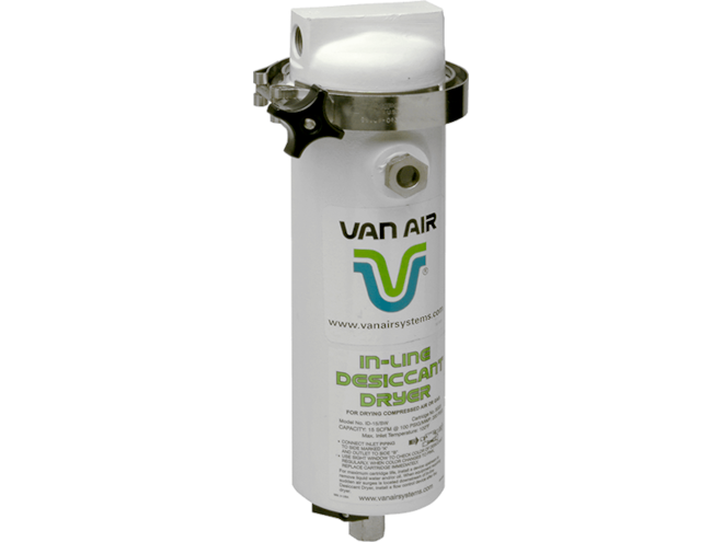 Van Air Systems ID15/IND, 15 CFM In-Line Desiccant Air Dryer