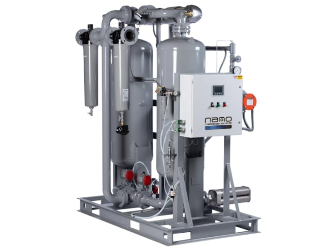 nano-purification solutions EH Series Externally Heated Twin Tower Desiccant Air Dryer