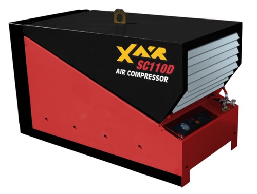 CONX Equipment X-AIR SC110D Diesel Powered Rotary Screw Air Compressor