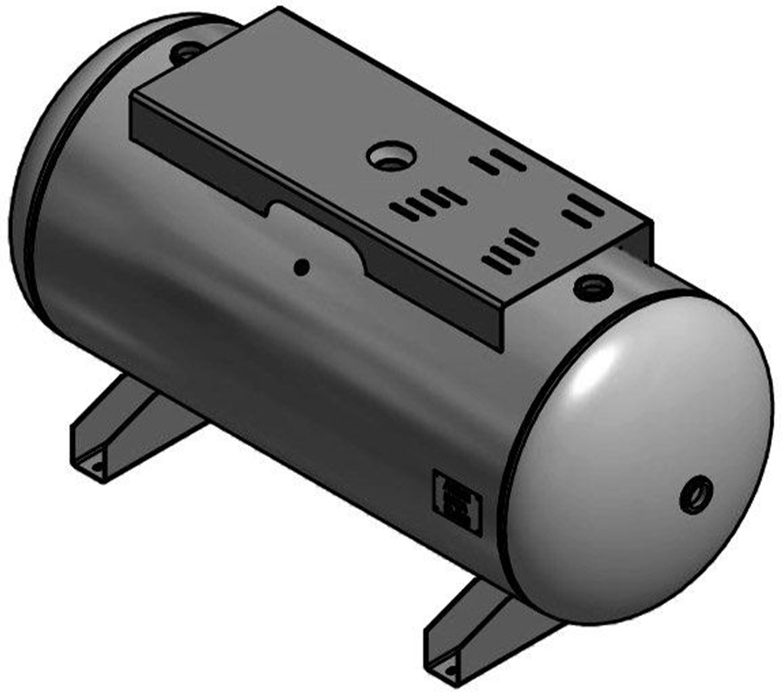 Steel Fab 200 Gallon Horizontal Air Tank