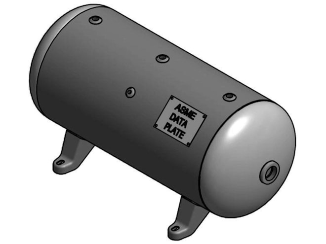Steel Fab 20 Gallon Horizontal Air Tank
