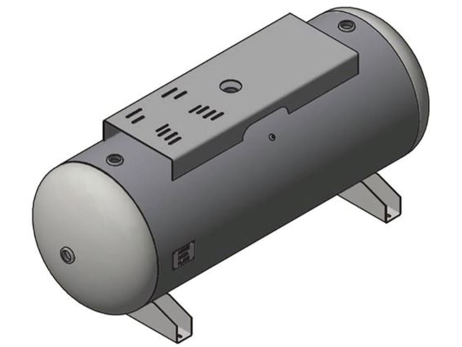 Steel Fab 240 Gallon Horizontal Air Tank