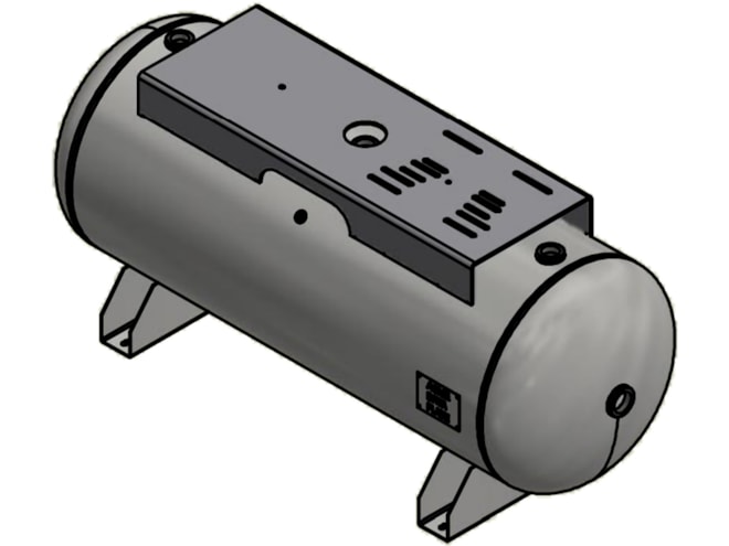 Steel Fab 120 Gallon Horizontal Air Tank