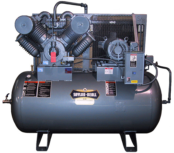 Saylor-Beall Tank Mounted Two Stage Piston Air Compressor